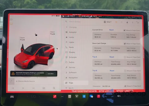 2022 Tesla Model Y Performance Dual Motor All-Wheel Drive from USA, damaged, VIN 7SAYGDEF5NF523416
